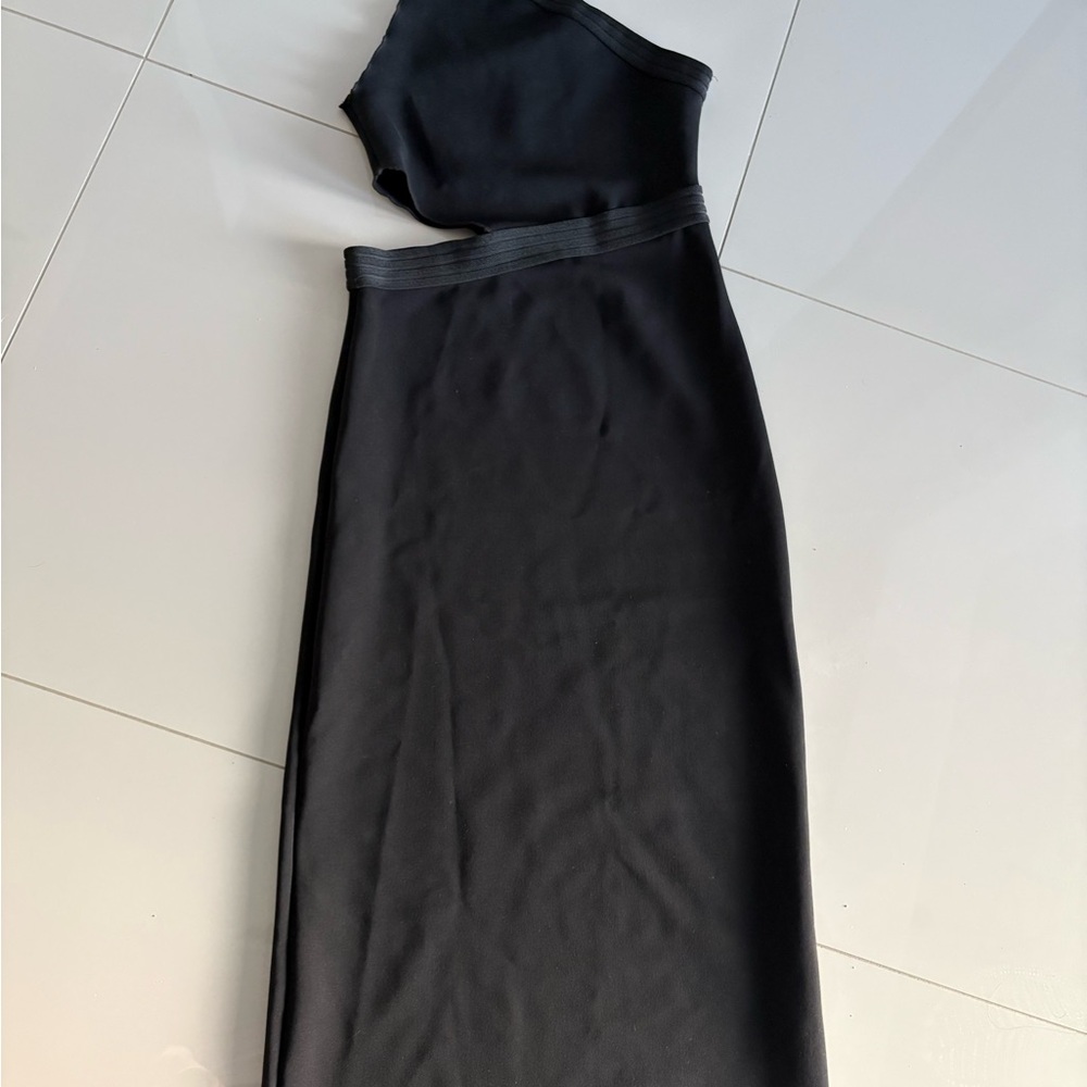 Zara Chic Black One-Shoulder Dress